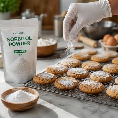 Bulk D‑Sorbitol Crystalline Powder Food & Cosmetic Grade E420 CAS 50‑70‑4 Polyol Sweetener Humectant for Confectionery Daily‑care Products 25kg Bag Supply