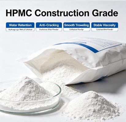 Construction‑Use Hydroxypropyl Methylcellulose Powder Anti‑Sagging Performance For Tile Adhesive Machine Spray Plastering Raw Material