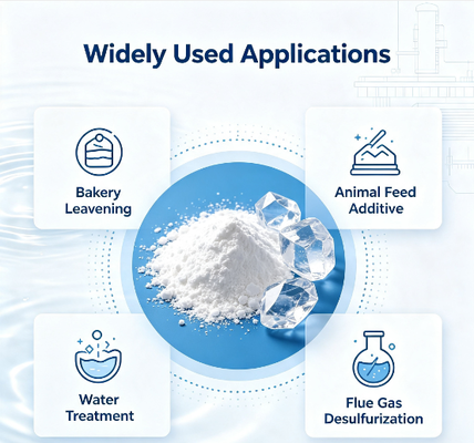 High Flowability Sodium Bicarbonate Bicarbonate Of Soda Low Caking White Powder 25kg Bag Custom Mesh For Confectionery Making Animal Husbandry Detergent Raw Material