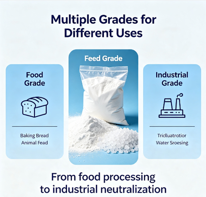 Bulk Export Sodium Bicarbonate Baking Soda 60‑200 Mesh White Crystalline Powder 25kg 1000kg Bag Food Feed Industrial Grade NaHCO3 CAS144‑55‑8 For Ruminant Nutrition Bakery And Flue Gas Treatment