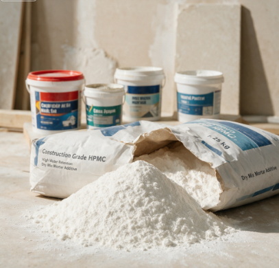 Bulk Wholesale Construction Grade HPMC Powder Hydroxypropyl Methyl Cellulose CAS 9004‑65‑3 Additive For Dry‑mix Building Mortar