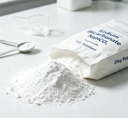 Sodium Bicarbonate NaHCO3 Baking Soda White Crystalline Powder CAS 144‑55‑8 Food & Industrial Grade Bulk Wholesale 25KG Bag Supply