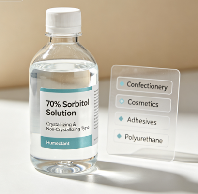 `70% Sorbitol Solution Non‑Crystallizing Food Grade Sorbitol Liquid Syrup Humectant Sweetener for Confectionery Oral Care Cosmetics Raw Material`