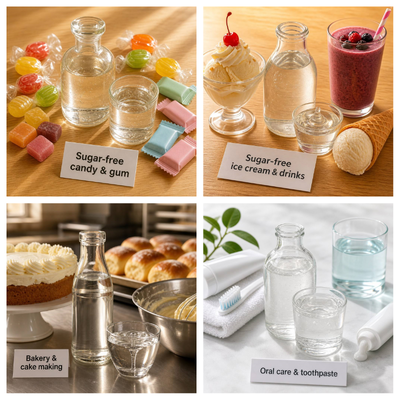 Bulk High Purity 70% Sorbitol Liquid Humectant Sweetener D Glucitol Solution for Confectionery Bakery Oral Care