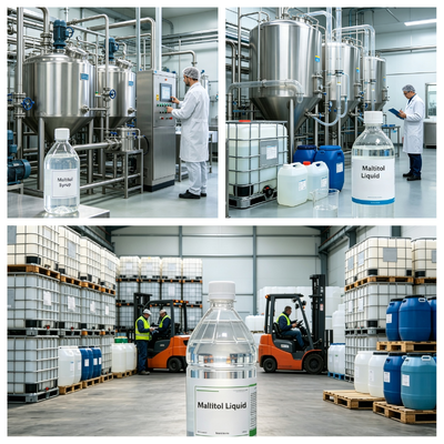 China Manufacturer Viscous Maltitol Syrup FCC Standard Sweetener Moisturizer Raw Material For Sugar‑free Food Cosmetic Toothpaste Making