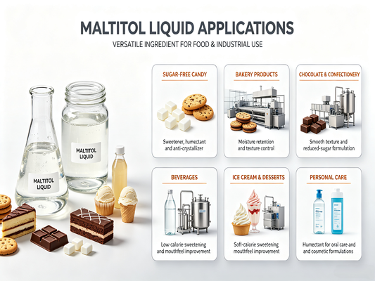 Maltitol Syrup FCC Grade Viscous Moisturizer for Toothpaste and Cosmetic Manufacturing