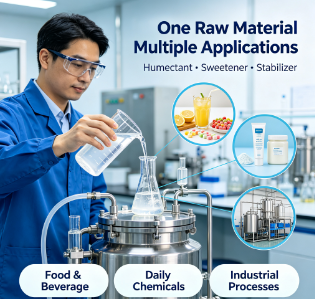 Non‑Crystallizing Aqueous D‑Sorbitol Solution CAS 50‑70‑4, High‑Solids Sorbitol Liquid Syrup Humectant Raw Material for Food & Oral‑Care Formulation