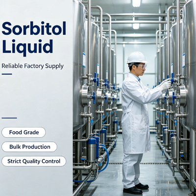 70% D-Glucitol Syrup Liquid D-Sorbitol Solution E420 CAS 50-70-4 Viscous Sugar Alcohol Polyol for Food Cosmetic and Nutraceutical Manufacturing