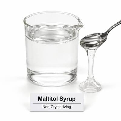 Food Grade Maltitol Liquid Syrup Non-Crystalline Sugar Alcohol Sweetener, Multi-Functional Polyol Works as Humectant, Stabilizer and Texture Improver for Liquid Food and Oral-Care Manufacturing