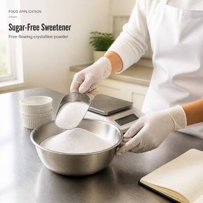 Food Grade Sorbitol Powder E420 Sugar Alcohol Sweetener for Candy Chewing Gum Bakery Toothpaste Wholesale
