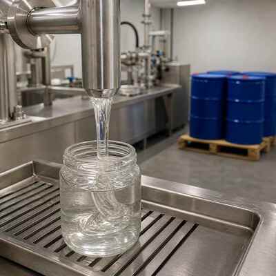 Clear Colourless Sorbitol Liquid 70% Non-Crystalline BP USP, Dry Substance 70% Min, Water 30% Max, Sugar Alcohol Polyol, Resist Test 18C 48h Non-Crystal, Bulk 250 kg Drum Supply for Food Use
