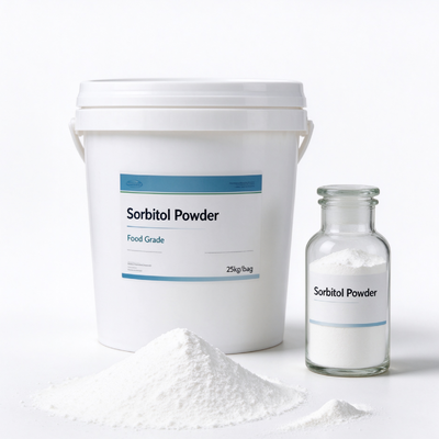Sorbitol Powder Food Grade & Cosmetic Grade E420, Bulk Crystalline D-Sorbitol Sweetener for Confectionery, Chewing Gum, Oral Care and Cosmetics, 25kg Bags, Wholesale Export Supply