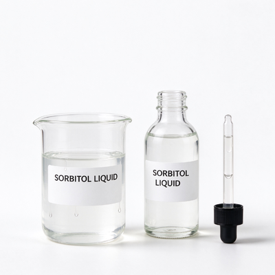 Non-Crystallizing 70% Sorbitol Solution D-Glucitol Syrup E420, Food Grade Sorbitol Liquid Humectant, Raw Material for Oral Care, Cosmetic and Sugar-Free Food Bulk Wholesale