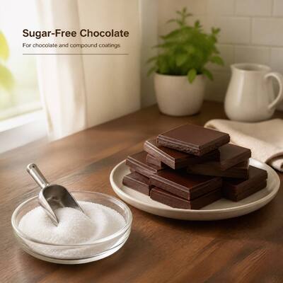 Maltitol Powder, Food Grade Sugar-Free Sweetener for Chocolate, Candy, Bakery and Beverage Applications, Bulk Supplier
