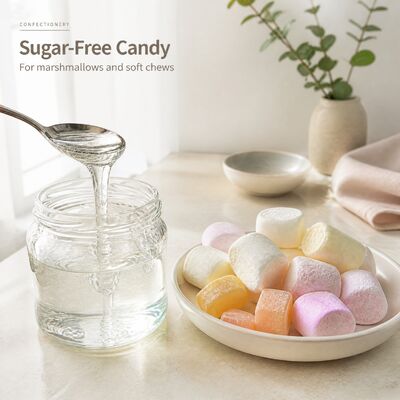 Maltitol Syrup, Liquid Maltitol Food Grade Sugar-Free Sweetener for Chocolate, Candy and Bakery