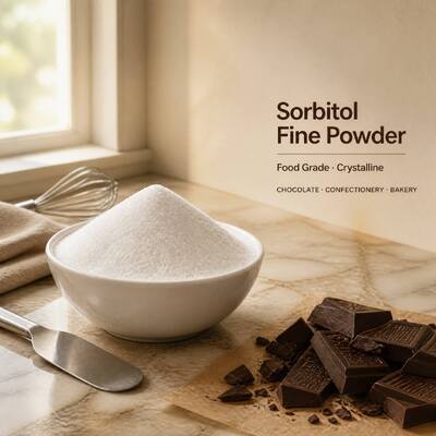 Sorbitol Powder Sweetener Bulk Wholesale, Food Grade Sugar-Free Sugar Alcohol for Candy, Chocolate & Beverage