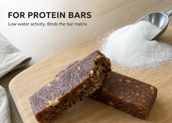 Sugar Free Maltitol Powder E965 Halal Kosher, Low Calorie Sugar Alcohol for Protein Bar and Meal Replacement, 25kg Bag, Bulk Supplier