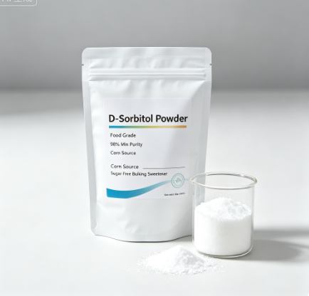 D-Sorbitol Powder Corn Source 98% Min Purity Food Grade Sugar Free Bulking Sweetener for Candy Baking Seafood