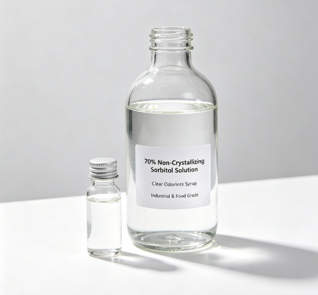 Food Grade 70% Non‑Crystallizing Sorbitol Solution Humectant Sweetener for Confectionery Cosmetic Raw Material