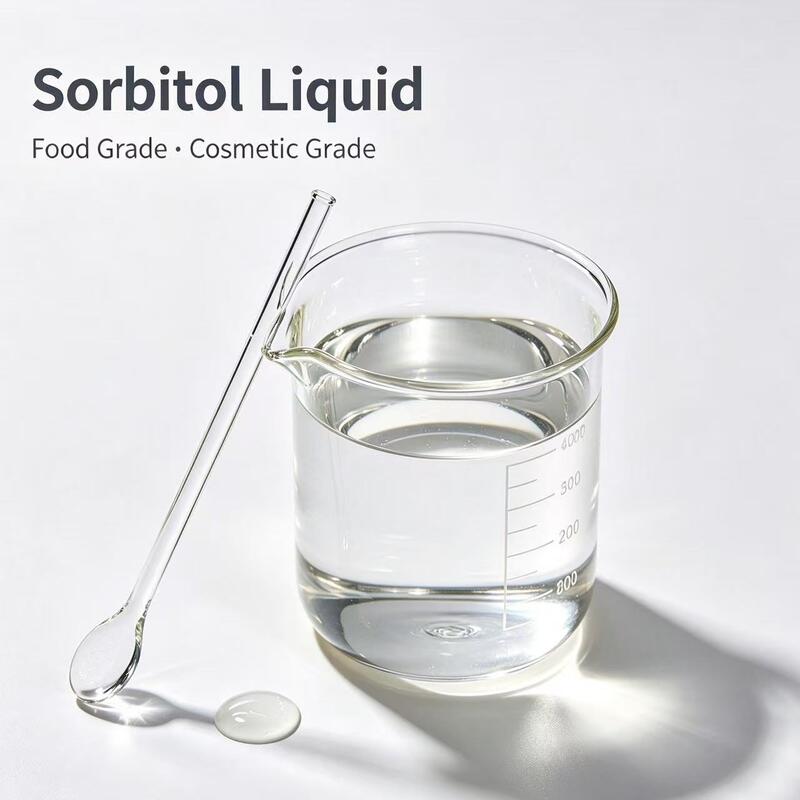 Factory Bulk Sorbitol Liquid 70% Solution Food Grade & Cosmetic Grade D‑Sorbitol E420 CAS 50‑70‑4 Sweetener Humectant for Food Cosmetics IBC Drum Packing