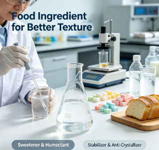 Halal Kosher Approved Non‑Crystallizable 70% Sorbitol Liquid E420 Food Cosmetic Grade Syrupy Humectant for Confectionery and Skincare Formulation