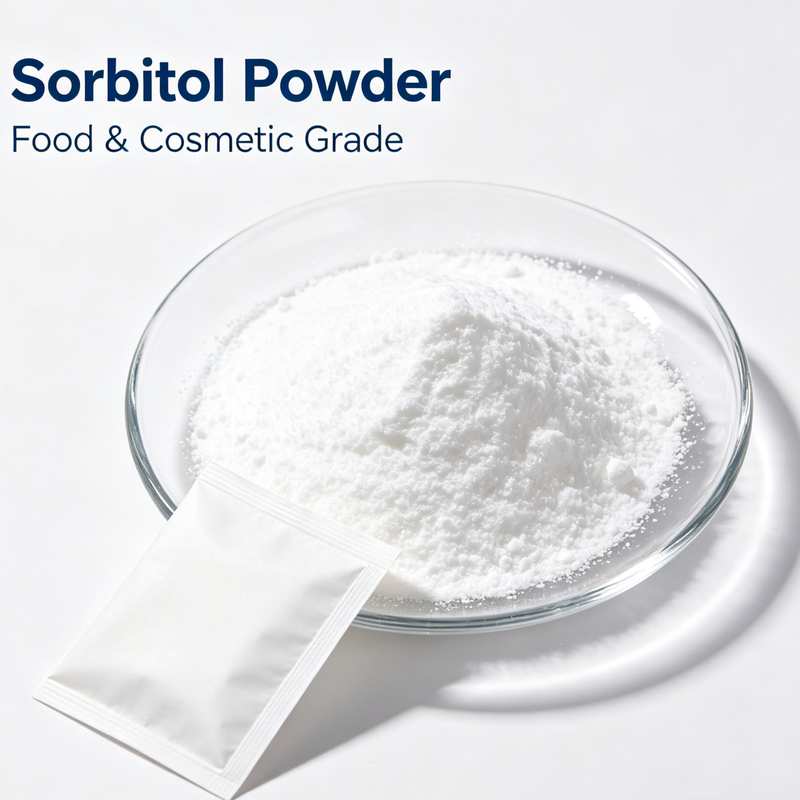 Free Flowing Sorbitol Crystalline Powder Food Cosmetic Grade Multi Functional Additive for Food Confectionery and Skincare Raw Material Needs