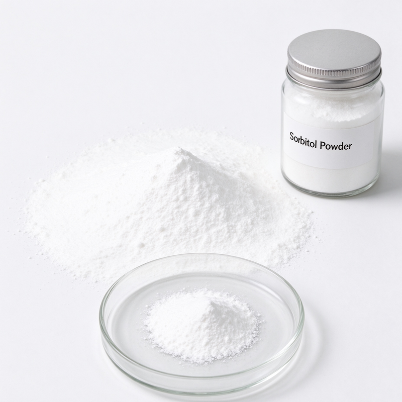 Sorbitol Powder Food Grade 100 Mesh, D-Glucitol CAS 50-70-4, Non-Caking Sweetener for 100 Mesh Fine Powder, 25kg PP Bag