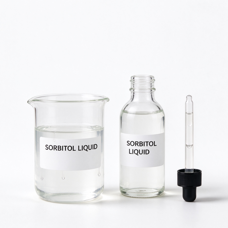 Non-Crystallizing 70% Sorbitol Solution D-Glucitol Syrup E420, Food Grade Sorbitol Liquid Humectant, Raw Material for Oral Care, Cosmetic and Sugar-Free Food Bulk Wholesale
