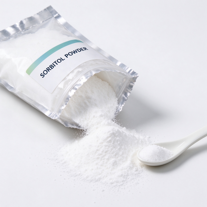 Sorbitol Powder BP USP EP Grade 99% Purity, E420 CAS 50-70-4, Sweetener and Humectant for Pharma Syrup, 25kg PP Bag, Bulk Supply