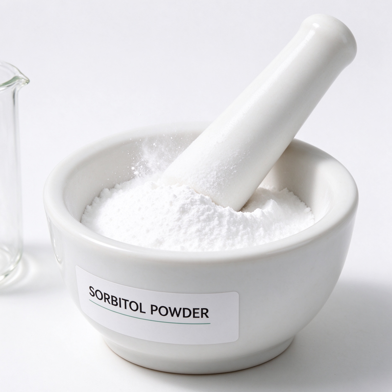 White Free Flowing Crystalline D-Sorbitol Powder E420 CAS 50-70-4 Polyol Sweetener Available in Food Cosmetic and Pharmaceutical Grade